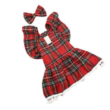 Christmas Checker Dog Dress (Winter Skirt Cosplay Outfit)