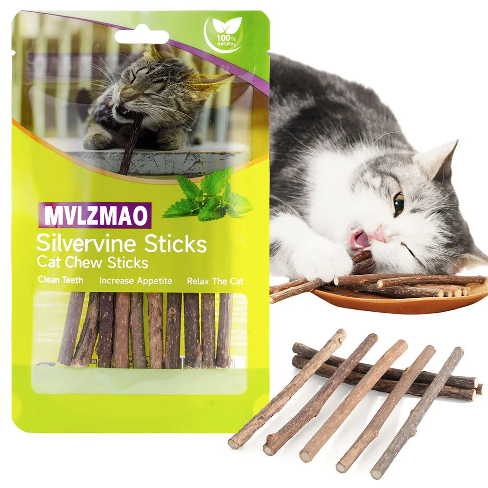 Silvervine Chew Sticks for Cats (10-Pack)