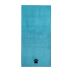 Microfiber Dog & Cat Bath Towel — Embroidered, Super-Absorbent, Two Sizes
