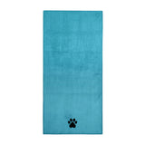 Microfiber Dog & Cat Bath Towel — Embroidered, Super-Absorbent, Two Sizes