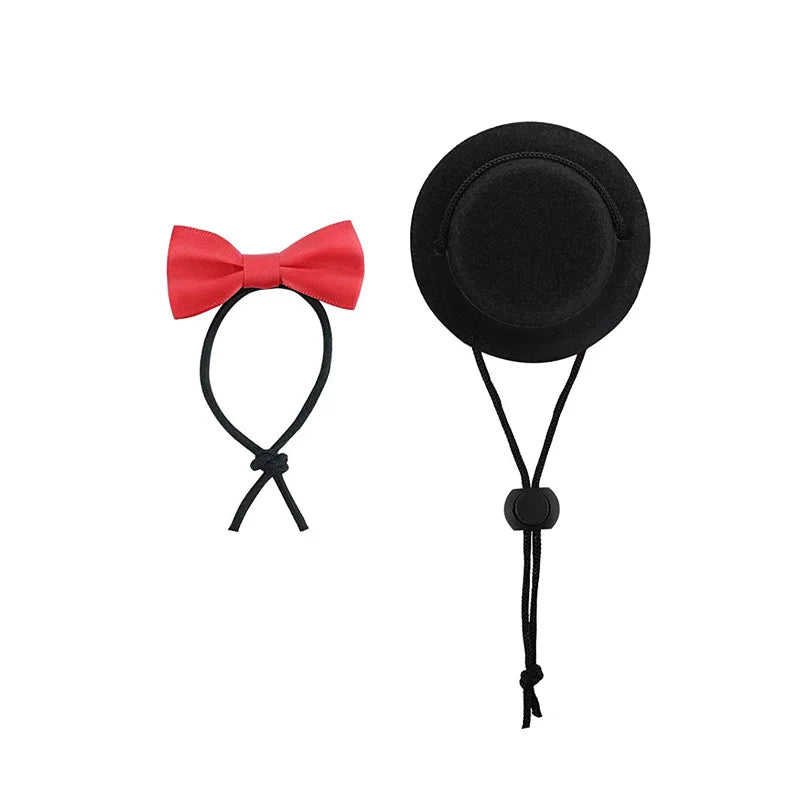 Guinea Pig Hat & Bowtie Costume Set — Small Pet Party Outfit