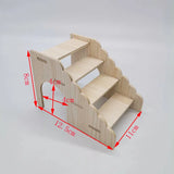Wooden Multi-Room Hamster Maze House — Modular Habitat & Ladder Set