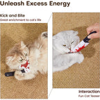 4-Pack Knife-Shaped Catnip Crinkle Toys — Fun Indoor Exercise