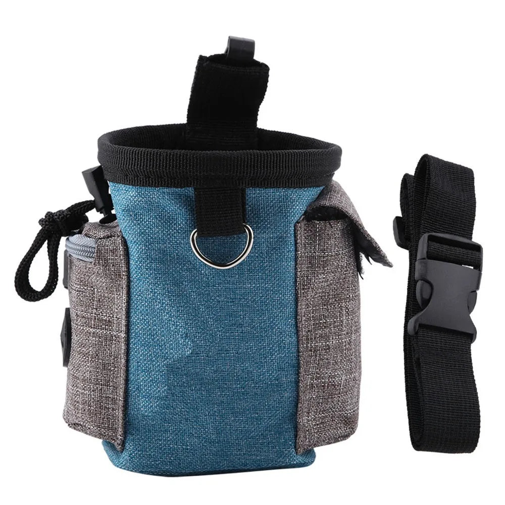 Linen Dog Training Treat Pouch (Waist-Hung, Water-Resistant, Multi-Use)
