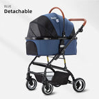 Bello Car Trunk-Compatible Foldable Pet Stroller for Dogs — Portable Travel Cart for On-the-Go Outings