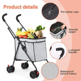 Pet Stroller Foldable Portable Multi Function Trolley For Small Medium Dog Cat Teddy Outdoor Travel Shopping Cart