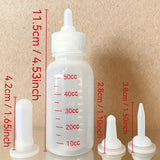 Pet Milk Feeding Bottle Set — 3 Replaceable Nipples for Puppies & Kittens
