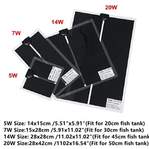 Adjustable Reptile Heat Mat — Under-Tank Terrarium Warmer, 5W–20W