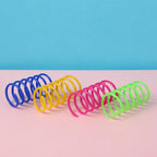 Heavy-Gauge Cat Spring Coil Toys — Bright Colors, 4 to 20-Pack