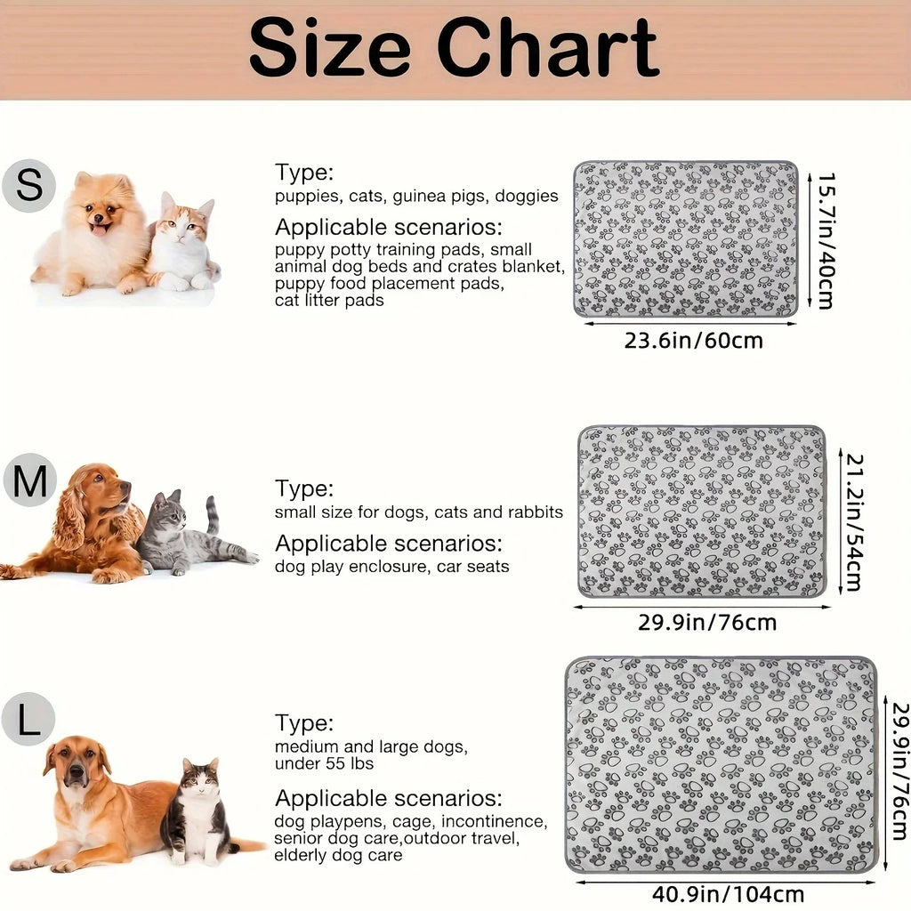 Soft Fluffy Pet Blanket — Cartoon Print Cotton Throw for Cats & Dogs