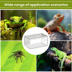 Transparent Acrylic Terrarium — Ventilated Enclosure for Spiders, Geckos & More