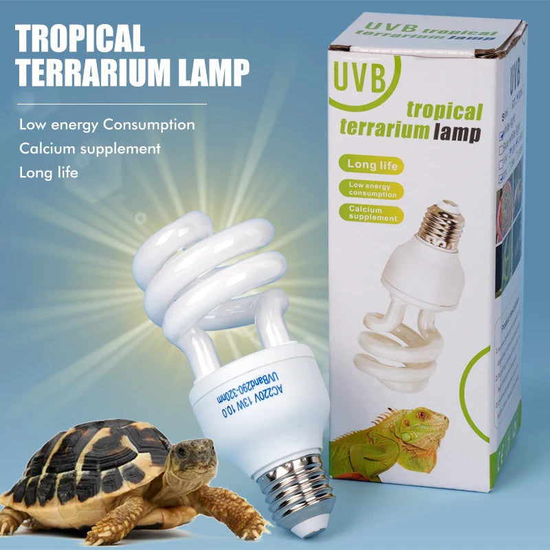 UVB Reptile Heat Bulb — E27 Fitting, 5.0/10.0 UVB, 13W/26W