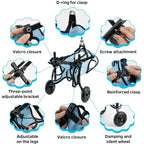 Dog Mobility Scooter Wheelchair (Hind Leg Support, Outdoor Use)