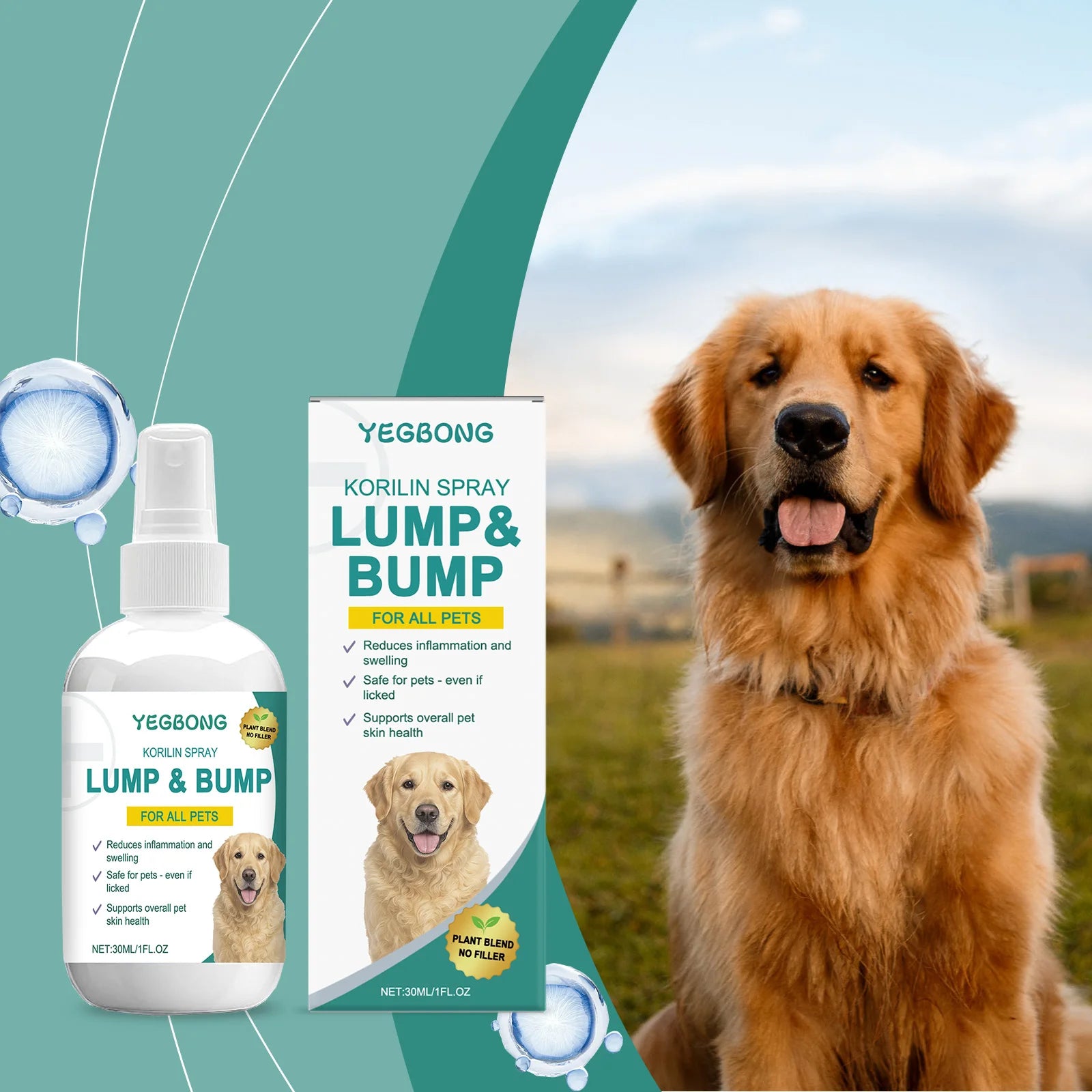 Pet Skin Repair Spray — Hypoallergenic Relief for Redness & Itching