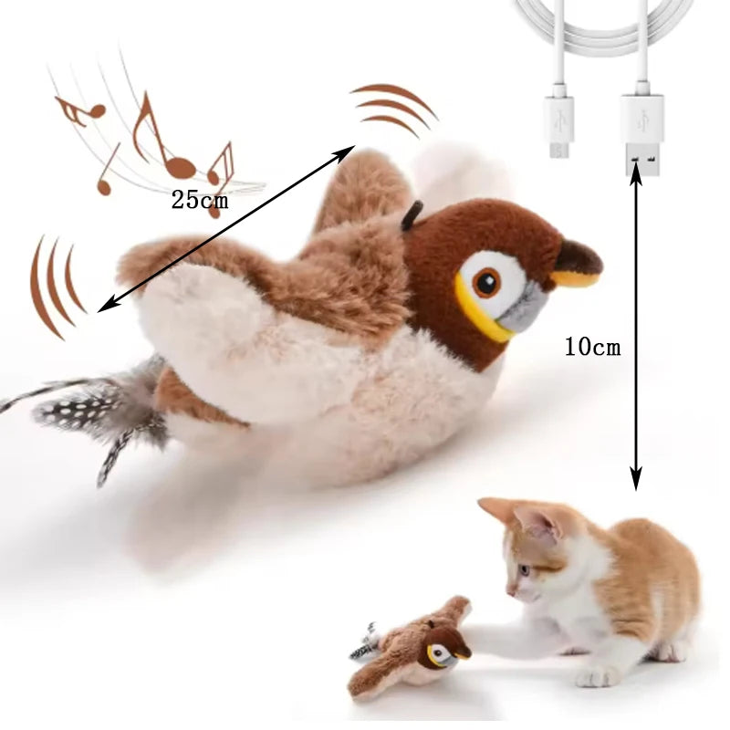 Rechargeable Flapping Bird Cat Toy