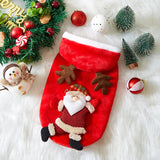 Christmas Flannel Hoodie for Dogs & Cats (Winter Clothes)