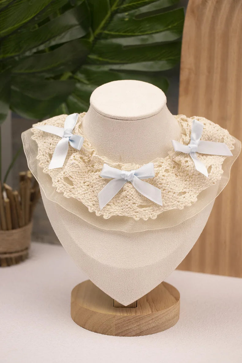 Lace Bow Pet Scarf