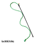 Feather Cat Teaser Wand with Bell — Lightweight Daily Exercise Toy