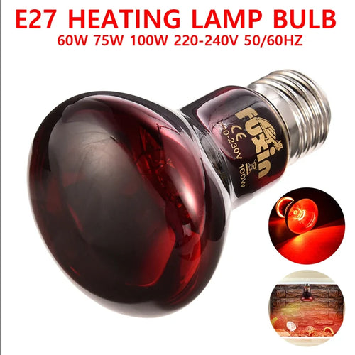 E27 Infrared Heat Bulb — Insulation Heating Lamp for Reptiles & Livestock