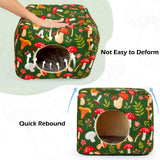 Washable Guinea Pig Hideout — Cozy Plush House with Wide Entrances