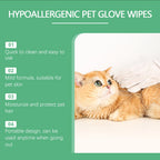 Disposable Pet Cleaning Gloves — Coconut Oil & Glycerin, No-Rinse Dry Bath