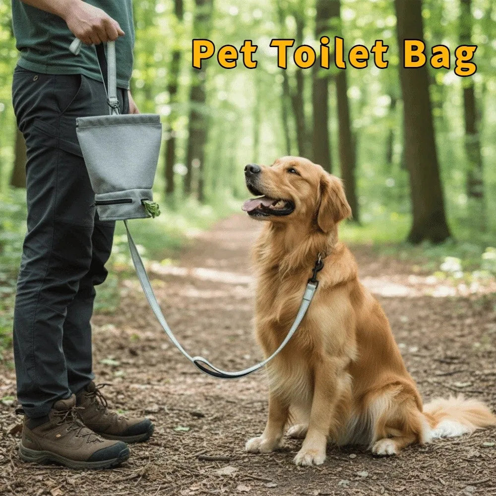 Oxford Dog Poop Bag Carrier with Hook (Waterproof, Portable)