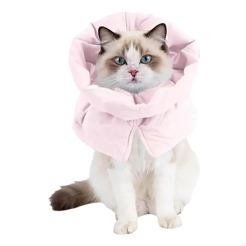 Soft Cat Recovery Collar — Adjustable Anti-Lick Neck Protector