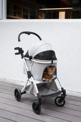 Premium Portable Dog And Cat Travel Carriage Collapsible Pet Stroller For Safe Daily Pet Outing