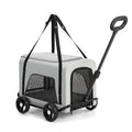 Portable Lightweight Foldable Pet Hand Cart for Small Dogs, Cats & Teddy Breeds