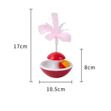Self-Righting Feather Tumbler Cat Toy — Wobble & Bell Kitten Toy