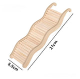Wooden Wave Staircase & Slide — Hamster Cage Climbing Toy