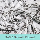 Fluffy Cartoon Print Pet Blanket — Soft Cotton Mat for Cats & Dogs