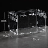 Clear Acrylic Reptile Habitat — Anti-Escape Breeding Box for Chameleons & Spiders