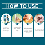 Soothing Ear Itch Relief Drops for Dogs — Gentle Nourishing Cleaner, 60ml