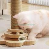 Pendant Cat Scratching Post with Interactive Track — Fun Scratcher for Indoor Cats