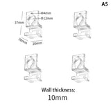 Acrylic Fish Tank Glass Clips (4pcs, 5.5–15mm, Aquarium Lid Support)
