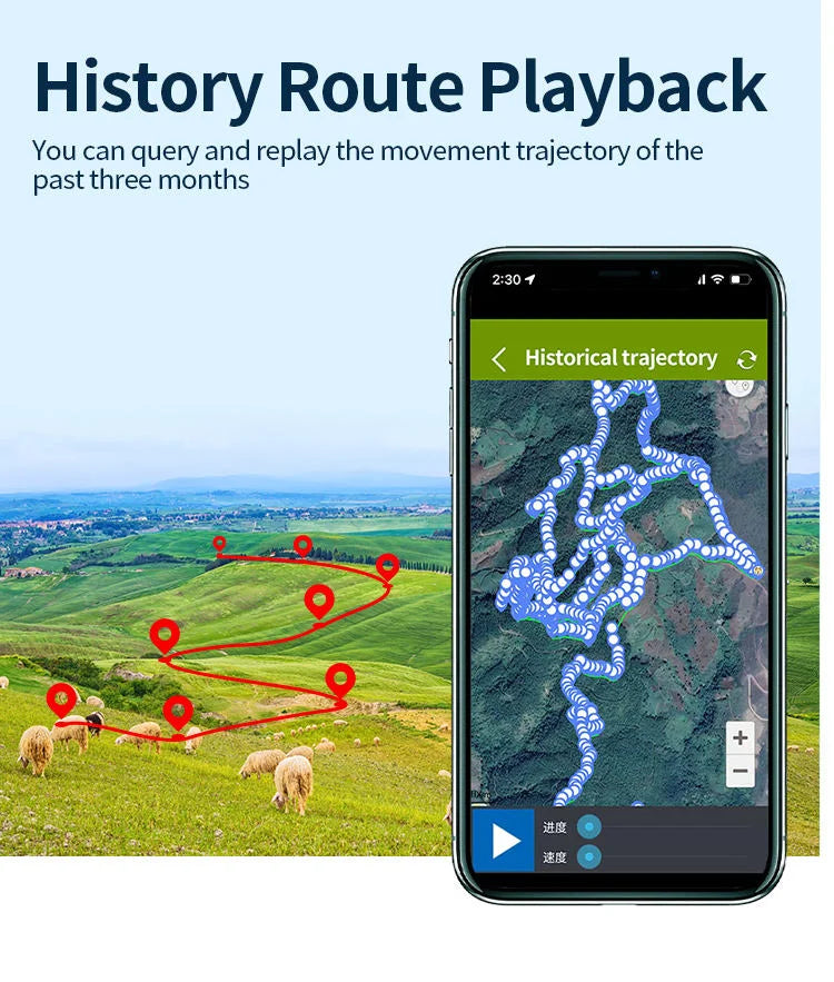 Solar Real-Time GPS Anti-Loss Tracker for Livestock, Sheep, Cows & Cattle