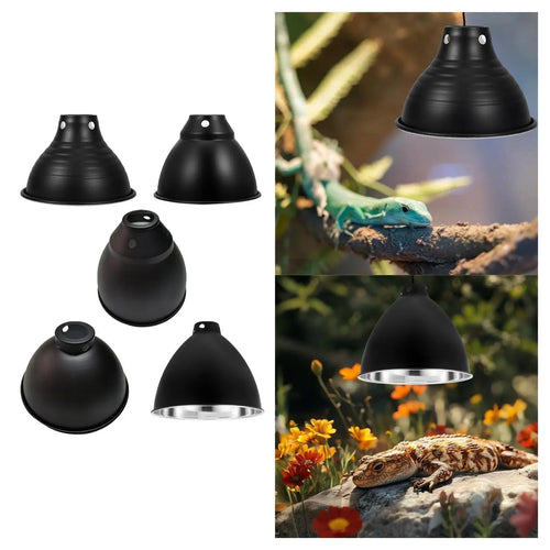 Aluminum Reptile Dome Lamp Cover — Insulated Heat Lamp Shade