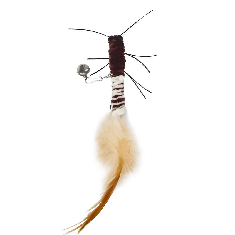 Interactive Feather Wand Cat Teaser Toy