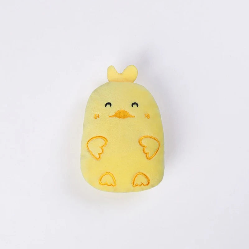 Cartoon Animal Plush Cat Chew Toy — Bite-Resistant Teething Relief