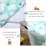 2-in-1 Cotton Hammock Bed for Small Pets & Birds — Warm Hanging Nest