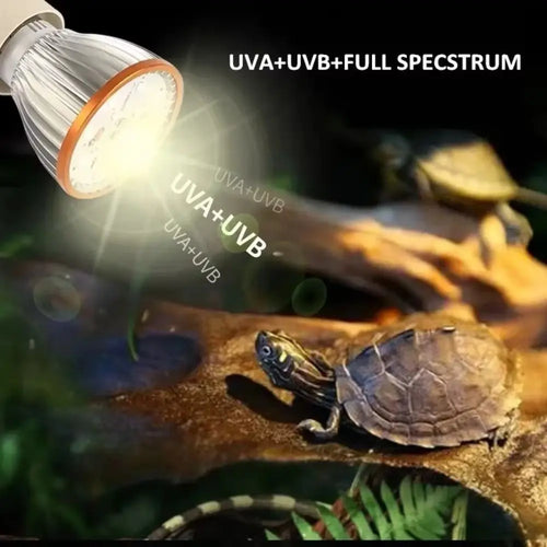 UVA/UVB Reptile Heat Lamp — Full-Spectrum E27 Terrarium Bulb