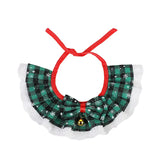 Christmas Collar with Bells for Small Dogs (Washable Scarf)