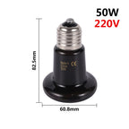 Ceramic Pet Heating Lamp — E27 Reptile Bulb for Tortoises, Snakes & Spiders