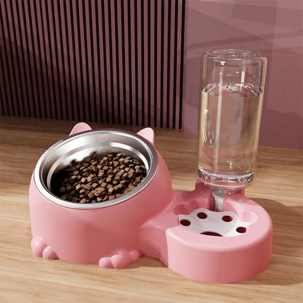 2-in-1 Auto Pet Feeder Bowl (Cage Hanging, Detachable, Large Capacity)