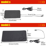 USB Pet Heating Pad — 3-Level Adjustable Warm Mat, Anti-Scratch PU Leather