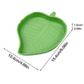 Leaf-Shaped Reptile Food & Water Bowl — Decorative Terrarium Dish