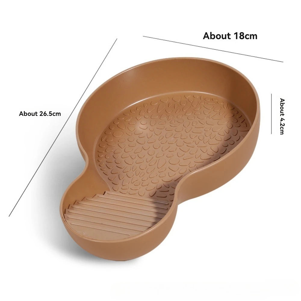 Turtle Bathing Pool & Feeding Dish — Easy-Clean Water Bowl for Box Turtles & Frogs