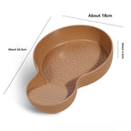 Turtle Bathing Pool & Feeding Dish — Easy-Clean Water Bowl for Box Turtles & Frogs