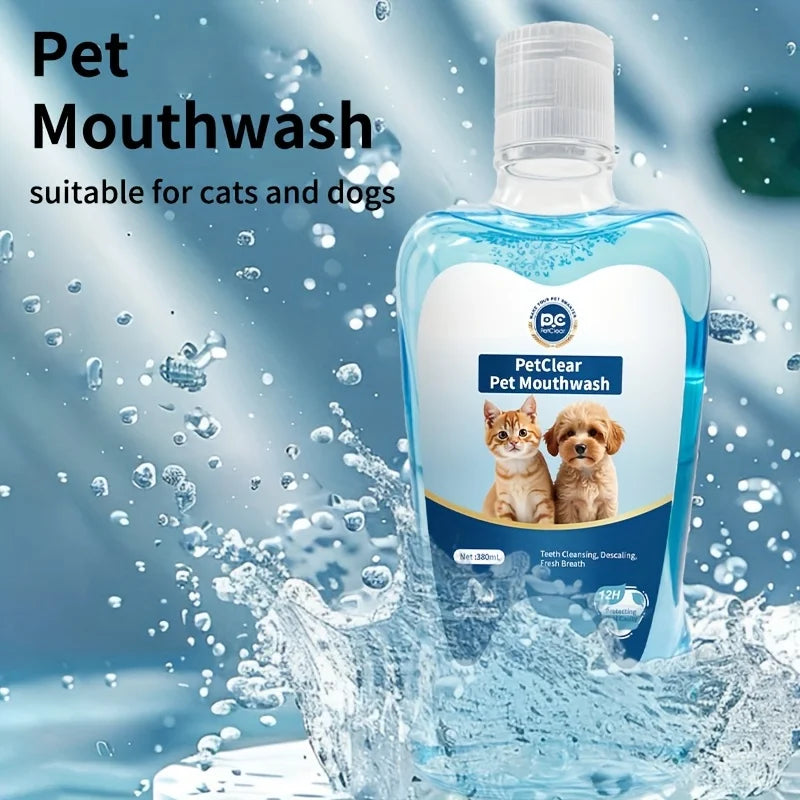 Pet Oral Clean Water — Dog & Cat Mouthwash, Tartar Remover, 380ml